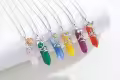 wholesale 925 Sterling Silver Lapis Lazuli Calla Lily Birthstone Pendant Necklaces Wholesale Gifts for Mom and Girlfriends-0-4