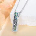 wholesale 925 Sterling Silver Abalone Shell Flower Design Pet Urn Pendant Necklace with Funnel and Fill Tool - Memorial Keepsake Jewelry for Ashes of Loved One-0-2