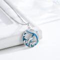 wholesale 925 Sterling Silver Dolphin in Ocean Waves Necklace - Beach s for Women & Girls-0-1