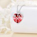 wholesale 925 Sterling Silver Crystal Butterfly Heart Stethoscope Pendant Necklace for Nurses and Doctors Gifts-0-36