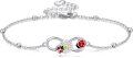 wholesale 925 Sterling Silver Bracelet with Ladybug and Daisy Charms s for Women-0-0