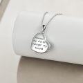 wholesale 925 Sterling Silver Heart Shaped Photo Locket Pendant for Sisters Gifts-0-2