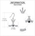 wholesale 925 Sterling Silver Crossed Hockey Sticks Dangle Earrings Sports Gift for Women-0-3