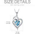 wholesale TOUPOP Christmas Gifts For Women Heart Necklace Sterling Silver Forever Love Heart Pendant Necklace With Heart Crystal Anniversary Birthday Valentines Mothers Day Jewelry Gifts For Women Wife Mom -0-3