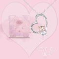 wholesale 925 Sterling Silver CZ Pig in Heart Pendant Necklaces for Women Birthdays Gift-0-1
