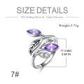 wholesale 925 Sterling Silver CZ Chakra Tree Leaf Adjustable Ring (6 9 ) Holiday Gift-0-3