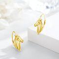 wholesale Gold 925 Sterling Silver Hoop Unicorn Head Earrings for Women-0-1