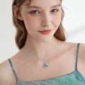 wholesale 925 Sterling Silver Abalone Shell Tree of Life Heart Charm Pendant Necklace Gifts for Women Girls Mom-0-5