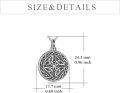wholesale 925 Sterling Silver Celtic Knot Urn Necklace for Ashes Heart Pendant Cremation Jewelry for Ashes Keepsake Necklace Irish Gifts for Women Girls-0-1
