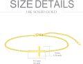 wholesale Gold Religious Cross Bracelet for Women - 7 inches Long -0-3