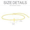 wholesale Gold Religious Cross Bracelet for Women - 7 inches Long -0-3