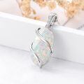 TOUPOP Sterling Silver Gemstone Pendant Fine Jewelry Gift for Women-0-4