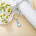 wholesale 925 Sterling Silver Dog Pendant Necklace With Moonstone-0-2