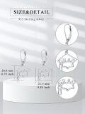 wholesale 925 Sterling Silver Graduation Cap Dangle Leverback Earrings for Women Girls High School College Gift Ideas-0-1