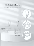 wholesale 925 Sterling Silver Graduation Cap Dangle Leverback Earrings Wholesale for Women Girls High School College Gift Ideas-0-1