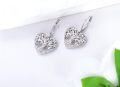wholesale 925 Sterling Silver Filigree Tree Of Life Heart Drop Earrings-0-3