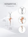 wholesale 925 Sterling Silver Rose Flower Cross Pendant Necklace for Women Girls s-0-4