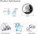 wholesale 925 Sterling Silver Opalite Star Stud Earrings for Women - Celestial Jewelry-0-2