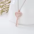 TOUPOP Sterling Silver Tree Of Life Key Necklace For Women-0-3