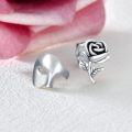 wholesale 925 Sterling Silver Phantom of the Opera Rose Stud Earrings Theater Gift for Women and Men-0-2
