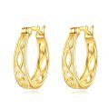 wholesale 14K Gold Small Huggie Filigree Hoop Earrings for Women - Birthday Gift Ideas-0-0