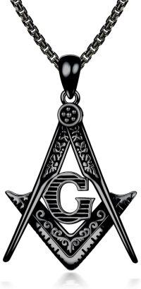 wholesale Sterling Silver Men s Necklace Masonic Memento Mori Skull Allah Viking Thor s Hammer Trident Aztec Anchor Pendant-1-2