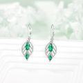 wholesale 925 Sterling Silver & Tarnish-Resistant Leaf Leverback Earrings, 1.35, Elegant Gift for Women, Hypoallergenic, Nickel-Free-0-1