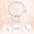 wholesale 14K Yellow Gold Freshwater Pearl Infinity Bracelet for Women Gift for Her Mom Wife 6 8 Adjustable-0-4
