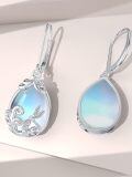 wholesale 925 Sterling Silver Opal And Dragonfly Drop Earrings Wholesale With Leverback Closure-0-4
