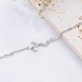 wholesale 925 Sterling Silver Moon & Star Charm Adjustable Bracelet for Women and Girls Gift-0-1