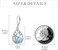 wholesale 925 Sterling Silver Beach Larimar Starfish/Dolphin/Turtle/Jellyfish/Mermaid Teardrop Earrings-0-8