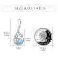wholesale 925 Sterling Silver Starfish Drop Earrings With Blue Larimar And Cubic Zirconia For Women-0-2