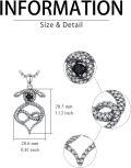 wholesale Snake Necklace For Men Women S925 Sterling Silver Snake Infinity Necklace With Cubic Zirconia 22”+2” Chain For Anniversary Christmas Birthday Gifts For Her Him -0-1