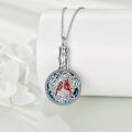 wholesale 925 Sterling Silver Red Cardinal & Tree of Life Cremation Jewelry Urn Pendant Necklace for Ashes with Funnel and Fill Kit-0-3