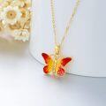 wholesale  14K Gold Butterfly Pendant Necklace - Handmade Elegant Jewelry for Women - Nickel-Free - Perfect Gift for Mother's Day, Wedding, Anniversary, Valentine's, Christmas-0-1