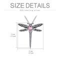 wholesale 925 Sterling Silver Dragonfly Urn Pendant Necklace Turquoise Stone Oxidized Memorial Jewelry-0-20