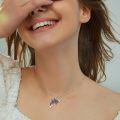 wholesale 925 Sterling Silver Shark Necklace for Women Mens Gifts Ocean Animal Charm Jewelry 45cm Chain Length-0-3