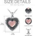 wholesale 925 Sterling Silver Blue Crystal Heart Locket Necklace for Women - Always in My Heart-0-52
