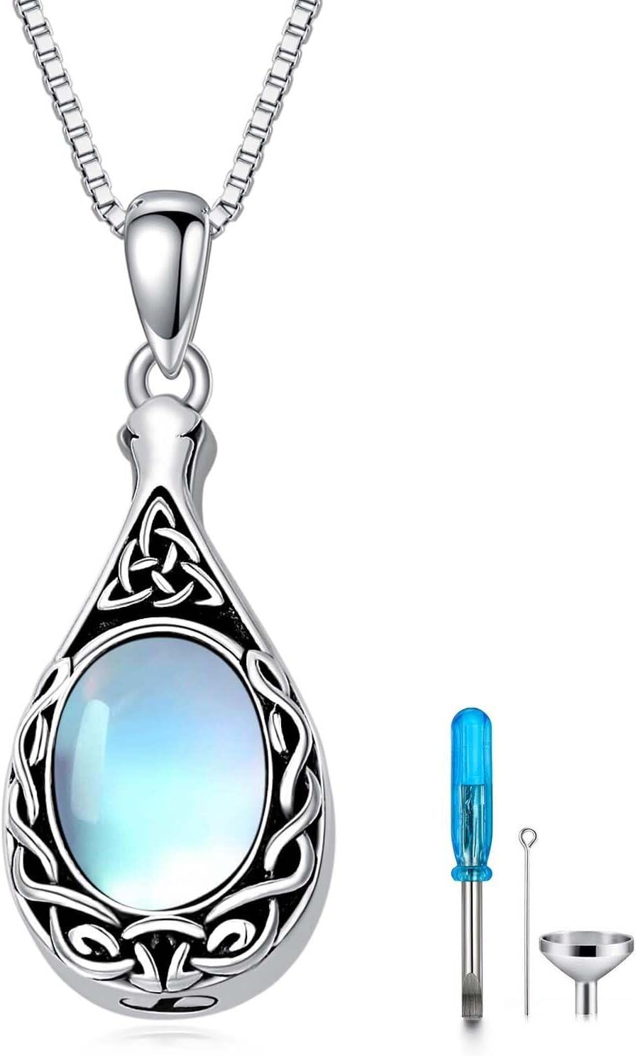 Sterling Silver Moonstone Opal Turquoise Larimar Black Onyx Cremation Jewelry for Ashes-Custom-B-Turquoise-Non-custom-Custom-Custom-B-Black Onyx-Custom-B-Moonstone Non-custom-B-Black Onyx Custom-B-blue Opal Custom-B-Turquoise Custom-B-blue Opal-B-Moonstone 1-B-Moonstone 1 Custom-B-Moonstone
