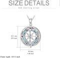 wholesale TOUPOP Celtic Compass Necklace For Women Sterling Silver Celtic Knot Necklace Compass Gifts Jewelry For Women Sister Wife Mom Girlfriend Friend Birthday Christmas Gift Graduation Gifts -0-3