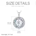 TOUPOP Sterling Silver Celtic Knot Compass Necklace For Women Gifts-0-3