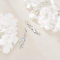wholesale 925 Sterling Silver Blue Crystal Dolphin Drop Earrings Gift for Her-0-3