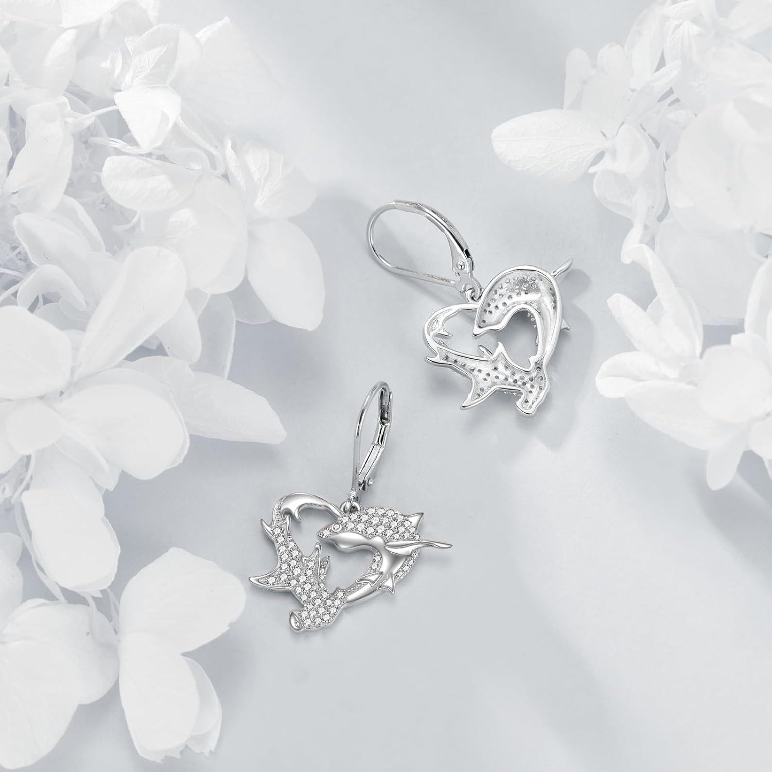 wholesale 925 Sterling Silver Turtle Moonstone Teardrop Earring Set Sea Life s for Her-0-4