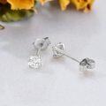 wholesale 925 Sterling Silver Natural Diamond Cluster Flower Stud Earrings for Women-0-2