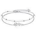 wholesale 925 Sterling Silver Chain Bracelet With Elephant Charms And Crystal Accents-0-0