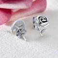 wholesale 925 Sterling Silver Phantom of the Opera Rose Stud Earrings Theater Gift for Women and Men-0-3