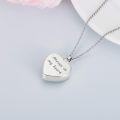 wholesale Sterling Silver Flower Urn Necklace for Ashes Memorial Keepsake Heart Jewelry-0-2