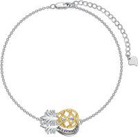 wholesale 925 Sterling Silver Pineapple Bracelet for Women - Hypoallergenic Fruit Jewelry Gift-pineapple