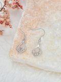wholesale 925 Sterling Silver Teardrop Celtic Knot Drop Earrings - Irish s for Women-0-2