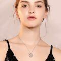 TOUPOP Sterling Silver Heart Initial A-Z Letter Pendant Necklace-0-1
